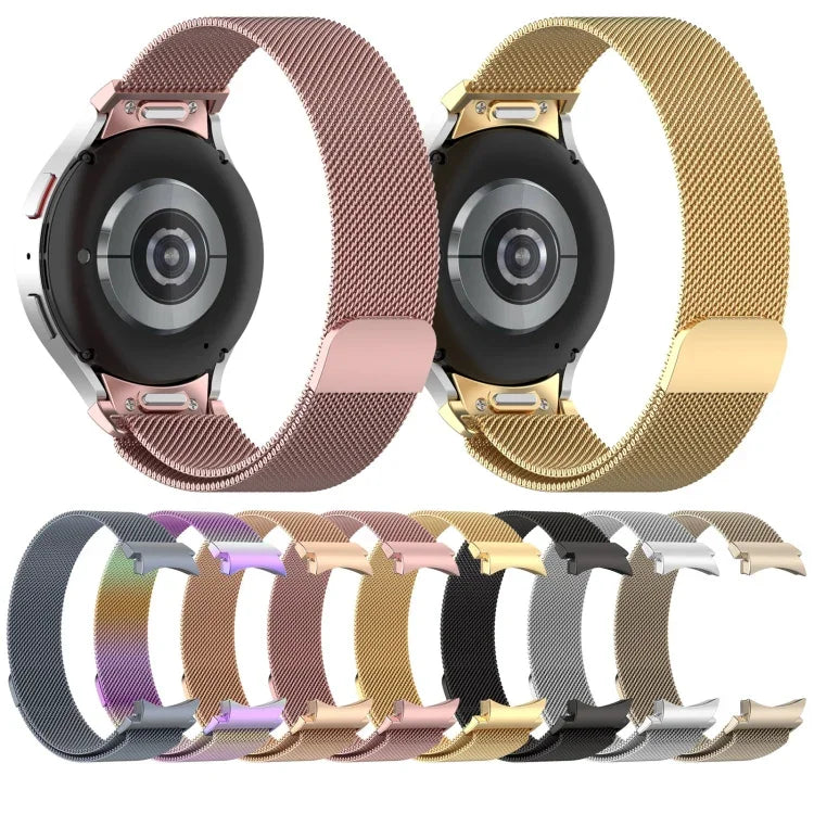 Bracelet de montre Milan magnétique à dégagement rapide en acier inoxydable, pour Samsung Galaxy Watch FE 40 mm, pour Samsung Galaxy Watch 7 40 / 44 mm