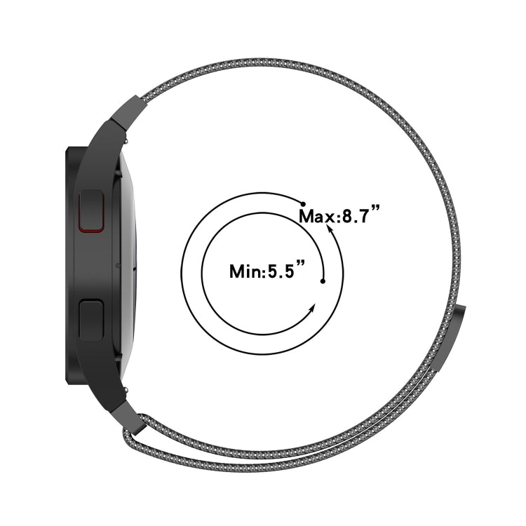 Bracelet de montre Milan magnétique en acier inoxydable, pour Samsung Galaxy Watch Ultra 47 mm / Ultra 2025, pour Samsung Galaxy Watch FE 40 mm, pour Samsung Galaxy Watch 7 40 / 44 mm