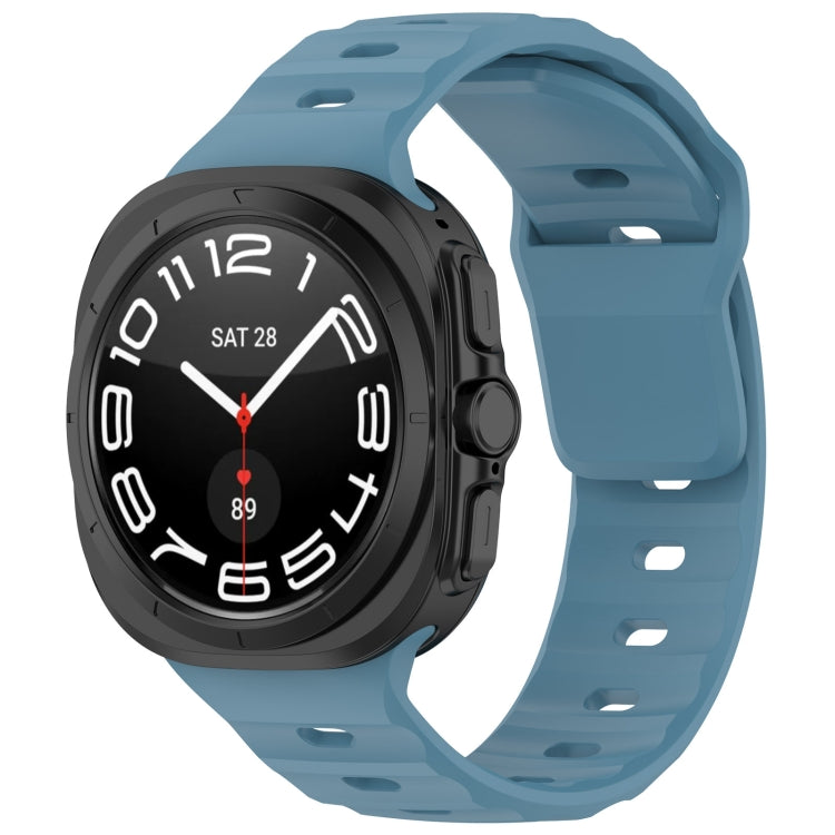 For Galaxy Watch Ultra2 2026 / 2025 / 1 2024 Solid Color Reverse Buckle Silicone Watch Band, Black, White, Blue, Yellow, Light Gray, Dark Green, Cyan, Dark Blue, Starlight, Pink