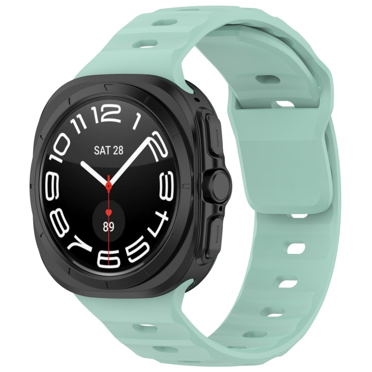 For Galaxy Watch Ultra2 2026 / 2025 / 1 2024 Solid Color Reverse Buckle Silicone Watch Band, Black, White, Blue, Yellow, Light Gray, Dark Green, Cyan, Dark Blue, Starlight, Pink