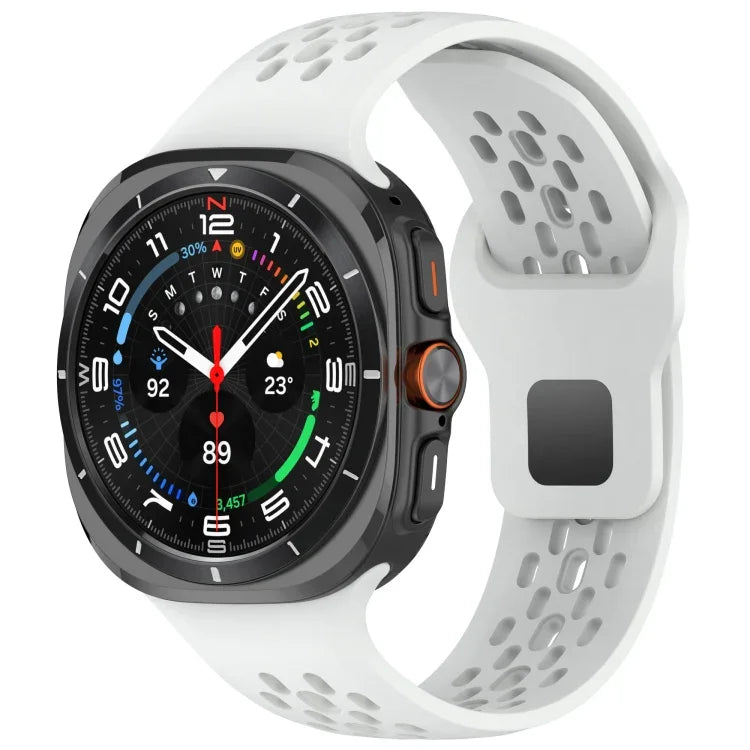 Bracelet de montre respirant en silicone à boucle inversée, pour Samsung Galaxy Watch Ultra 47mm / Ultra 2025