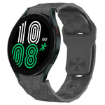 Bracelet de montre en silicone à boucle inversée texturée Football, Pour Samsung Galaxy Watch 4 44mm, Pour Samsung Galaxy Watch 4 40mm, Pour Samsung Galaxy Watch 4 Classic 46mm, Pour Samsung Galaxy Watch 4 Classic 42mm