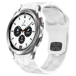 Bracelet de montre en silicone à boucle inversée texturée Football, Pour Samsung Galaxy Watch 4 44mm, Pour Samsung Galaxy Watch 4 40mm, Pour Samsung Galaxy Watch 4 Classic 46mm, Pour Samsung Galaxy Watch 4 Classic 42mm