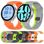 Bracelet de montre en silicone à boucle inversée texturée Football, Pour Samsung Galaxy Watch 4 44mm, Pour Samsung Galaxy Watch 4 40mm, Pour Samsung Galaxy Watch 4 Classic 46mm, Pour Samsung Galaxy Watch 4 Classic 42mm