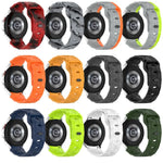 Bracelet de montre en silicone à boucle inversée texturée Football, Pour Samsung Galaxy Watch 4 44mm, Pour Samsung Galaxy Watch 4 40mm, Pour Samsung Galaxy Watch 4 Classic 46mm, Pour Samsung Galaxy Watch 4 Classic 42mm