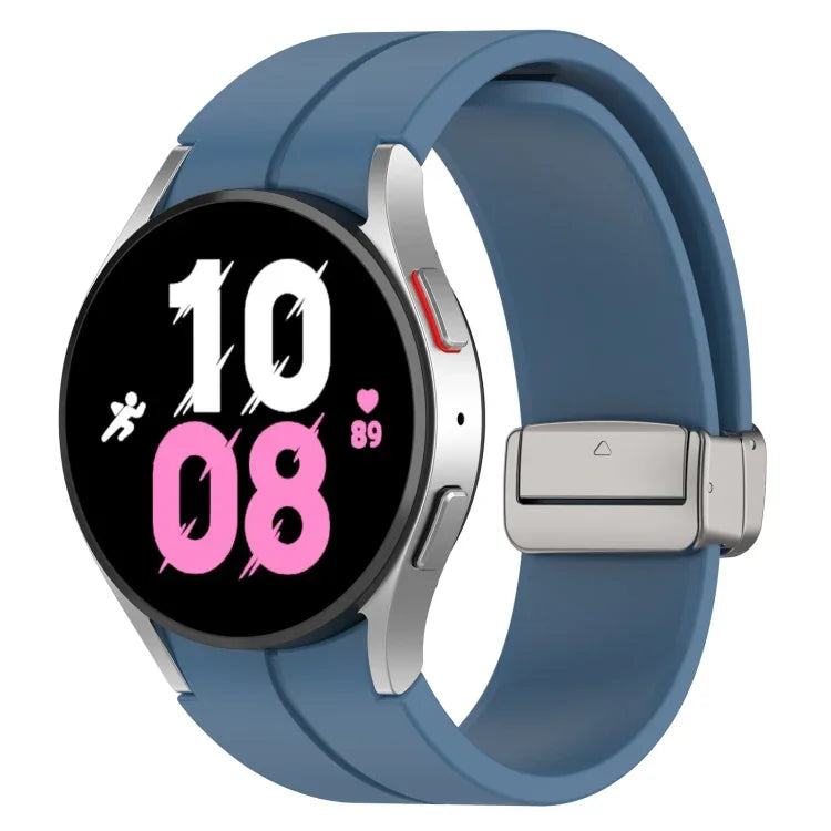 Bracelet de montre en silicone avec boucle déployante magnétique, Pour Samsung Galaxy Watch FE 40mm, Pour Samsung Galaxy Watch7 40 / 44mm