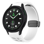 Bracelet de montre en silicone avec boucle noire magnétique pliante Richard, pour Samsung Galaxy Watch 6 40 / 44mm, pour Samsung Galaxy Watch 5 Pro édition golf, pour Samsung Galaxy Watch 5 édition golf