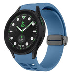 Bracelet de montre en silicone avec boucle noire magnétique pliante Richard, pour Samsung Galaxy Watch 6 40 / 44mm, pour Samsung Galaxy Watch 5 Pro édition golf, pour Samsung Galaxy Watch 5 édition golf