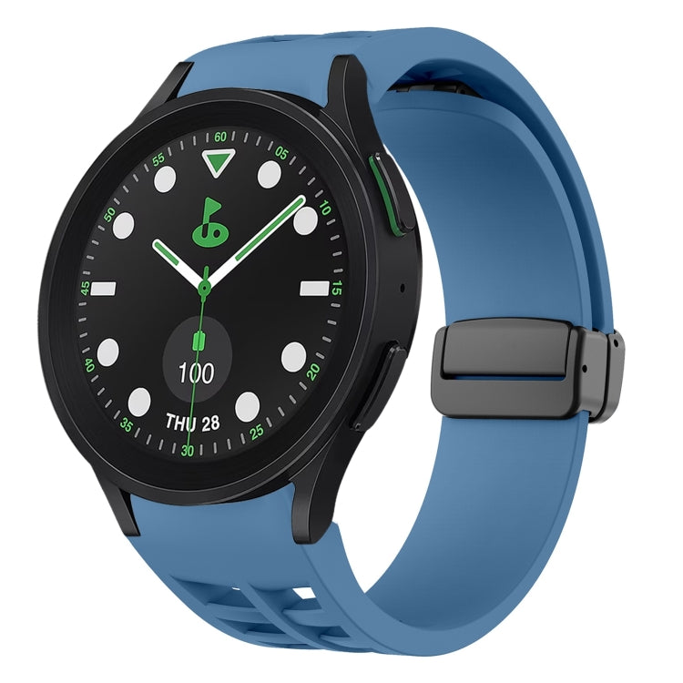 Bracelet de montre en silicone avec boucle noire magnétique pliante Richard, pour Samsung Galaxy Watch 6 40 / 44mm, pour Samsung Galaxy Watch 5 Pro édition golf, pour Samsung Galaxy Watch 5 édition golf