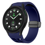 Bracelet de montre en silicone avec boucle noire magnétique pliante Richard, pour Samsung Galaxy Watch 6 40 / 44mm, pour Samsung Galaxy Watch 5 Pro édition golf, pour Samsung Galaxy Watch 5 édition golf