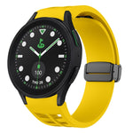 Bracelet de montre en silicone avec boucle noire magnétique pliante Richard, pour Samsung Galaxy Watch 6 40 / 44mm, pour Samsung Galaxy Watch 5 Pro édition golf, pour Samsung Galaxy Watch 5 édition golf