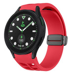 Bracelet de montre en silicone avec boucle noire magnétique pliante Richard, pour Samsung Galaxy Watch 6 40 / 44mm, pour Samsung Galaxy Watch 5 Pro édition golf, pour Samsung Galaxy Watch 5 édition golf