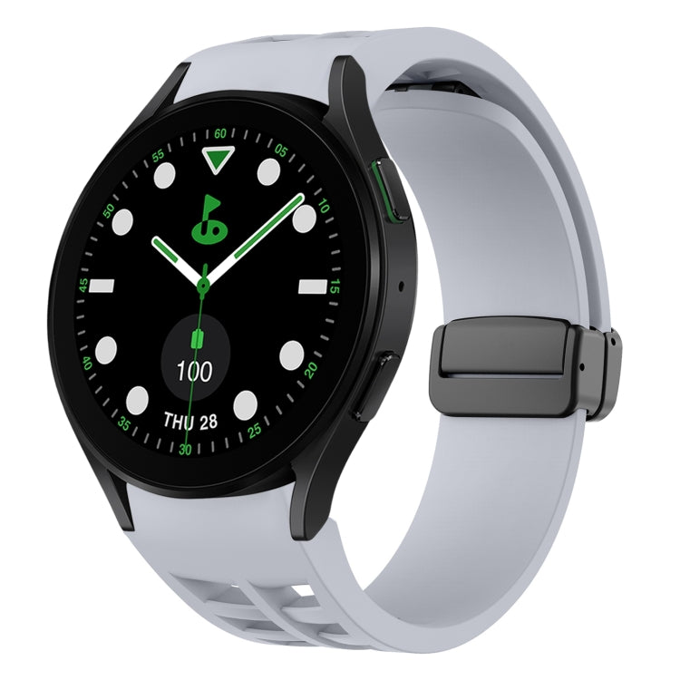 Bracelet de montre en silicone avec boucle noire magnétique pliante Richard, pour Samsung Galaxy Watch 6 40 / 44mm, pour Samsung Galaxy Watch 5 Pro édition golf, pour Samsung Galaxy Watch 5 édition golf