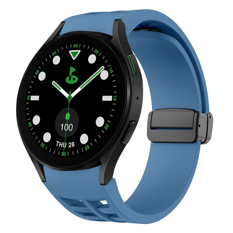 Bracelet de montre en silicone avec boucle noire magnétique pliante Richard, pour Samsung Galaxy Watch 6 40 / 44mm, pour Samsung Galaxy Watch 5 Pro édition golf, pour Samsung Galaxy Watch 5 édition golf