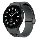 Bracelet de montre en silicone avec boucle noire magnétique pliante Richard, pour Samsung Galaxy Watch 6 40 / 44mm, pour Samsung Galaxy Watch 5 Pro édition golf, pour Samsung Galaxy Watch 5 édition golf