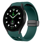 Bracelet de montre en silicone avec boucle noire magnétique pliante Richard, pour Samsung Galaxy Watch 6 40 / 44mm, pour Samsung Galaxy Watch 5 Pro édition golf, pour Samsung Galaxy Watch 5 édition golf