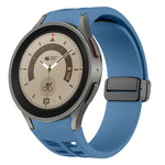 Bracelet de montre en silicone avec boucle noire magnétique pliante Richard, pour Samsung Galaxy Watch 5 40 / 44mm, pour Samsung Galaxy Watch 5 Pro 45mm, pour Samsung Galaxy Watch 4 40 / 44mm