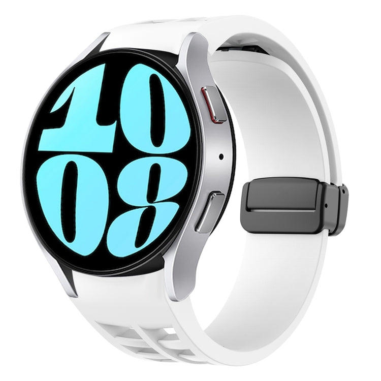 Bracelet de montre en silicone avec boucle noire magnétique pliante Richard, pour Samsung Galaxy Watch 6 40 / 44mm, pour Samsung Galaxy Watch 5 Pro édition golf, pour Samsung Galaxy Watch 5 édition golf