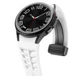 Bracelet de montre en silicone avec boucle noire magnétique pliante Richard, pour Samsung Galaxy Watch 6 40 / 44mm, pour Samsung Galaxy Watch 5 Pro édition golf, pour Samsung Galaxy Watch 5 édition golf