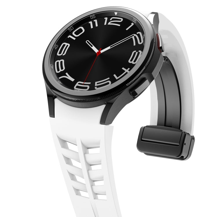 Bracelet de montre en silicone avec boucle noire magnétique pliante Richard, pour Samsung Galaxy Watch 6 40 / 44mm, pour Samsung Galaxy Watch 5 Pro édition golf, pour Samsung Galaxy Watch 5 édition golf