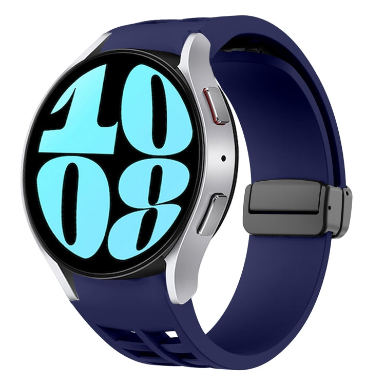 Bracelet de montre en silicone avec boucle noire magnétique pliante Richard, pour Samsung Galaxy Watch 6 40 / 44mm, pour Samsung Galaxy Watch 5 Pro édition golf, pour Samsung Galaxy Watch 5 édition golf