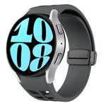 Bracelet de montre en silicone avec boucle noire magnétique pliante Richard, pour Samsung Galaxy Watch 6 40 / 44mm, pour Samsung Galaxy Watch 5 Pro édition golf, pour Samsung Galaxy Watch 5 édition golf