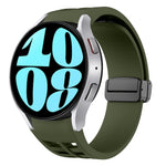 Bracelet de montre en silicone avec boucle noire magnétique pliante Richard, pour Samsung Galaxy Watch 6 40 / 44mm, pour Samsung Galaxy Watch 5 Pro édition golf, pour Samsung Galaxy Watch 5 édition golf