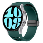 Bracelet de montre en silicone avec boucle noire magnétique pliante Richard, pour Samsung Galaxy Watch 6 40 / 44mm, pour Samsung Galaxy Watch 5 Pro édition golf, pour Samsung Galaxy Watch 5 édition golf