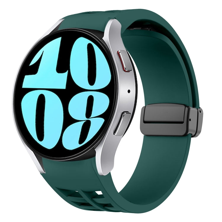 Bracelet de montre en silicone avec boucle noire magnétique pliante Richard, pour Samsung Galaxy Watch 6 40 / 44mm, pour Samsung Galaxy Watch 5 Pro édition golf, pour Samsung Galaxy Watch 5 édition golf