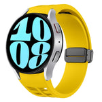 Bracelet de montre en silicone avec boucle noire magnétique pliante Richard, pour Samsung Galaxy Watch 6 40 / 44mm, pour Samsung Galaxy Watch 5 Pro édition golf, pour Samsung Galaxy Watch 5 édition golf