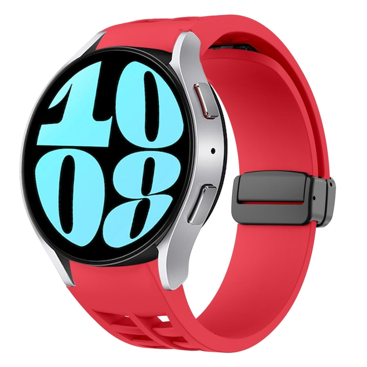 Bracelet de montre en silicone avec boucle noire magnétique pliante Richard, pour Samsung Galaxy Watch 6 40 / 44mm, pour Samsung Galaxy Watch 5 Pro édition golf, pour Samsung Galaxy Watch 5 édition golf