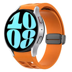 Bracelet de montre en silicone avec boucle noire magnétique pliante Richard, pour Samsung Galaxy Watch 6 40 / 44mm, pour Samsung Galaxy Watch 5 Pro édition golf, pour Samsung Galaxy Watch 5 édition golf