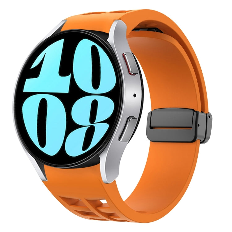 Bracelet de montre en silicone avec boucle noire magnétique pliante Richard, pour Samsung Galaxy Watch 6 40 / 44mm, pour Samsung Galaxy Watch 5 Pro édition golf, pour Samsung Galaxy Watch 5 édition golf