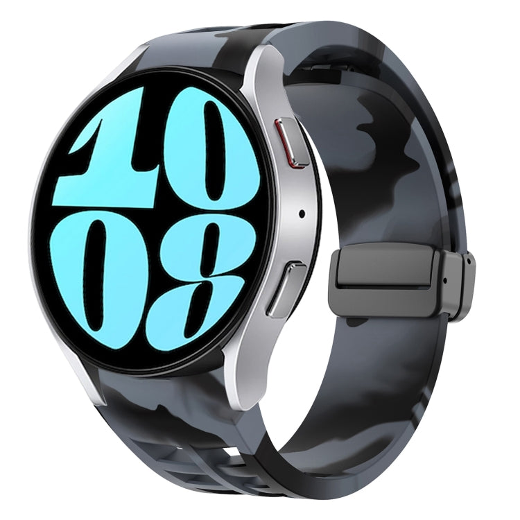 Bracelet de montre en silicone avec boucle noire magnétique pliante Richard, pour Samsung Galaxy Watch 6 40 / 44mm, pour Samsung Galaxy Watch 5 Pro édition golf, pour Samsung Galaxy Watch 5 édition golf