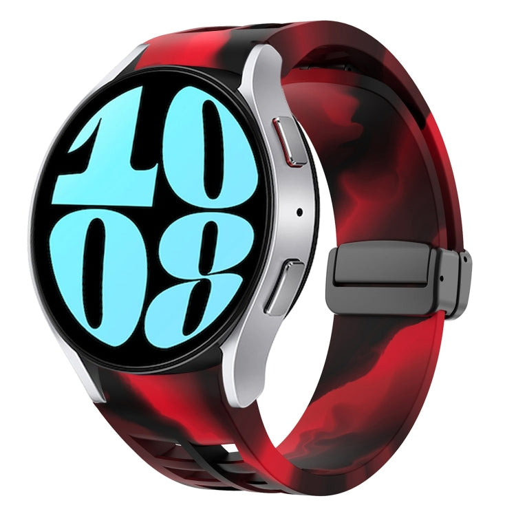 Bracelet de montre en silicone avec boucle noire magnétique pliante Richard, pour Samsung Galaxy Watch 6 40 / 44mm, pour Samsung Galaxy Watch 5 Pro édition golf, pour Samsung Galaxy Watch 5 édition golf