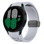 Bracelet de montre en silicone avec boucle noire magnétique pliante Richard, pour Samsung Galaxy Watch 5 40 / 44mm, pour Samsung Galaxy Watch 5 Pro 45mm, pour Samsung Galaxy Watch 4 40 / 44mm