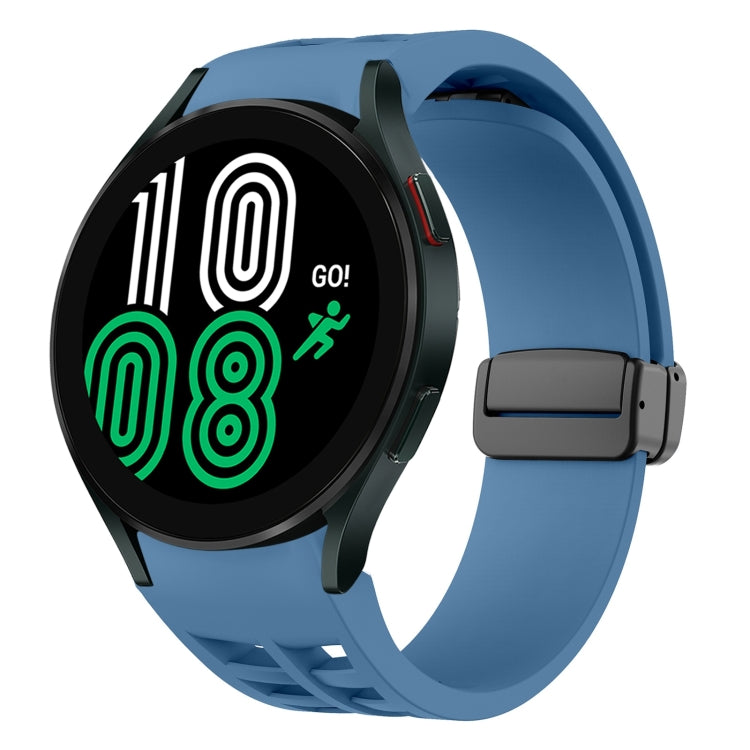 Bracelet de montre en silicone avec boucle noire magnétique pliante Richard, pour Samsung Galaxy Watch 5 40 / 44mm, pour Samsung Galaxy Watch 5 Pro 45mm, pour Samsung Galaxy Watch 4 40 / 44mm