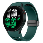 Bracelet de montre en silicone avec boucle noire magnétique pliante Richard, pour Samsung Galaxy Watch 5 40 / 44mm, pour Samsung Galaxy Watch 5 Pro 45mm, pour Samsung Galaxy Watch 4 40 / 44mm