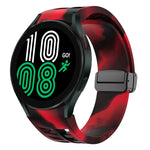 Bracelet de montre en silicone avec boucle noire magnétique pliante Richard, pour Samsung Galaxy Watch 5 40 / 44mm, pour Samsung Galaxy Watch 5 Pro 45mm, pour Samsung Galaxy Watch 4 40 / 44mm