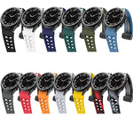 Bracelet de montre en silicone avec boucle noire magnétique pliante Richard, pour Samsung Galaxy Watch 6 40 / 44mm, pour Samsung Galaxy Watch 5 Pro édition golf, pour Samsung Galaxy Watch 5 édition golf