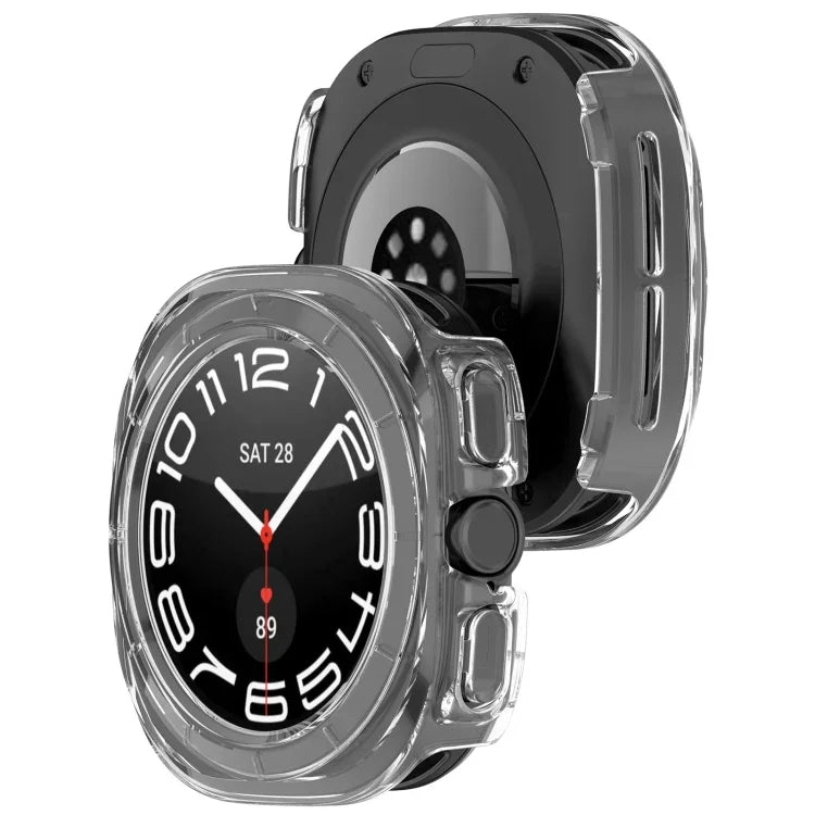 Half Coverage Hollowed PC Watch Protective Cover, For Samsung Galaxy Watch Ultra 47mm / Ultra 2025, For Samsung Galaxy Watch 7 44mm, For Samsung Galaxy Watch 7 40mm
