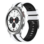 20mm Two Color Sports Silicone Watch Band, For Samsung  Galaxy Watch 4 Classic 42mm, For Samsung Galaxy Watch Active 2 44mm, For Samsung Galaxy Watch Active 2 40mm