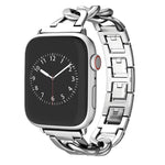 Bracelet de montre à chaîne métallique à dégagement rapide, pour Apple Watch Series 3 38 mm et Apple Watch Series 3 42 mm