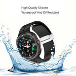 Bracelet de montre en silicone argenté à boucle magnétique pliable pour Samsung Galaxy Watch Ultra 47 mm / Ultra 2025
