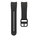 Bracelet de montre en silicone cousu motif vague, pour Samsung Galaxy Watch 7 40 / 44mm, pour Samsung Galaxy Watch 6 Classic, pour Samsung Galaxy Watch 6 40 / 44mm, pour Samsung Galaxy Watch 5 40 / 44mm