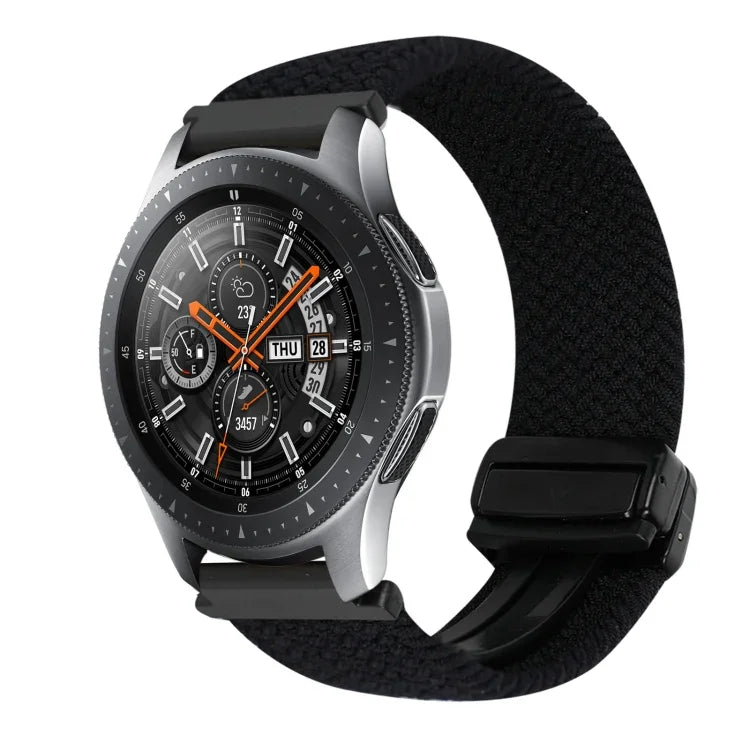 22mm Magnetic Buckle Braided Watch Band, For Samsung Galaxy Gear S3 Classic, For Samsung Galaxy Watch 46mm