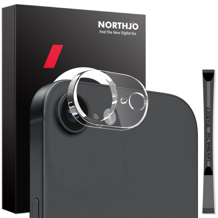Protecteur d'objectif de caméra NORTHJO en verre trempé 3D HD, Pour iPhone 17e / 16e, Pour iPhone 17 Pro Max, Pour iPhone 17 Pro, Pour iPhone 17, Pour iPhone Air, Pour iPhone 16 Pro / 16 Pro Max, Pour iPhone 16 / 16 Plus, Pour iPhone 15 Pro / 15 Pro Max
