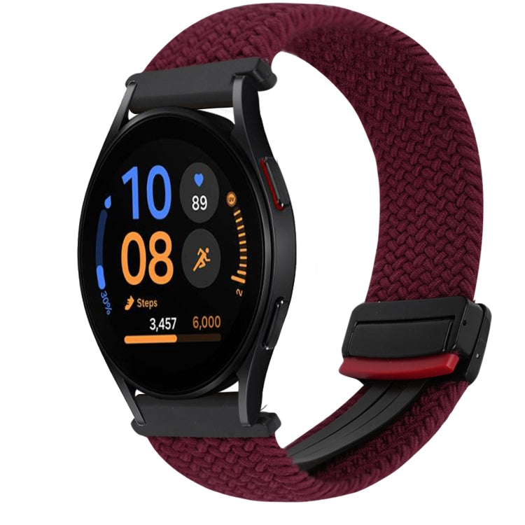 Bracelet de montre tressé à boucle magnétique de 20 mm, pour Samsung Galaxy Watch FE 40 mm, pour Samsung Galaxy Watch 6 Classic