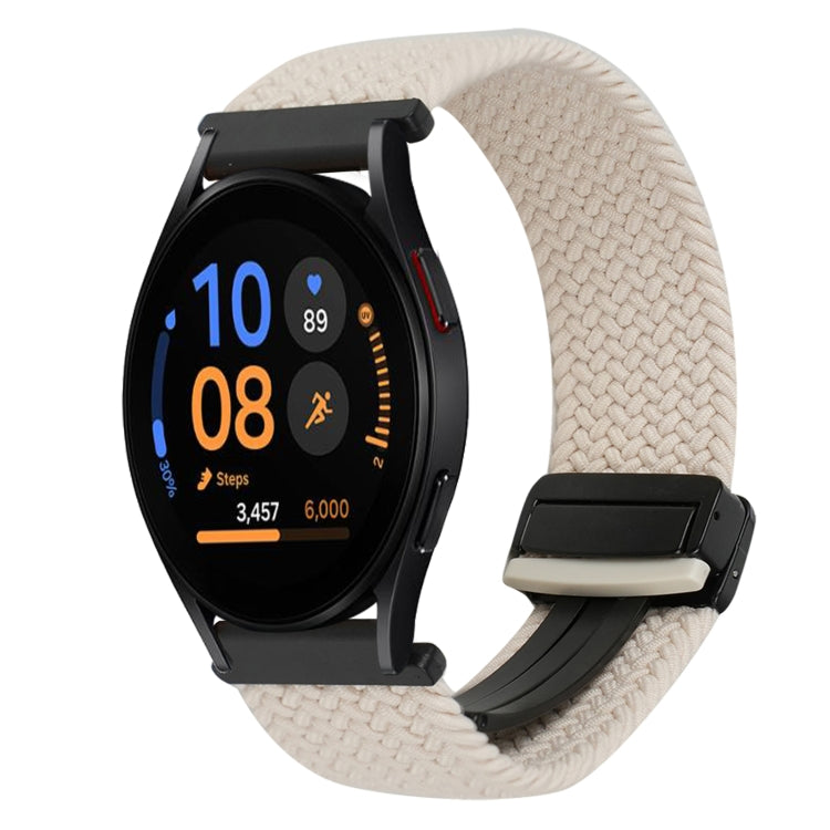 Bracelet de montre tressé à boucle magnétique de 20 mm, pour Samsung Galaxy Watch FE 40 mm, pour Samsung Galaxy Watch 6 Classic
