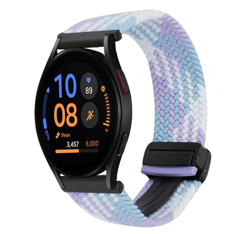 Bracelet de montre tressé à boucle magnétique de 20 mm, pour Samsung Galaxy Watch FE 40 mm, pour Samsung Galaxy Watch 6 Classic